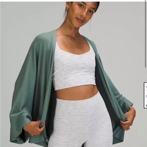 Cashlu knit textured wrap